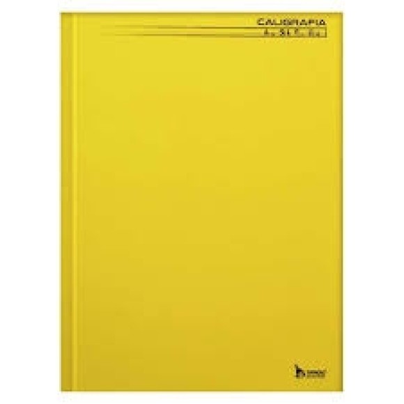 Caderno Caligrafia BrochurÃo 48folhas Capa Dura Liso 2093